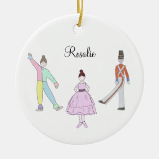 Customizable Polichinelle/Soldier/Party Girl Ceramic Tree Decoration