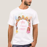 Customizable Princess Birthday T-Shirt for Dad