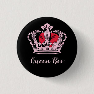 Customizable Princess Queen Crown 3 Cm Round Badge