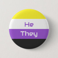 Customizable Pronouns NB Nonbinary Pride Flag