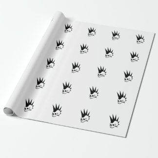 Customizable Punk Jawless Skull Wrapping Paper