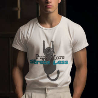 Customizable Purr More Stress Less T-Shirt