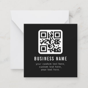 Customizable QR Code & Editable Text Template