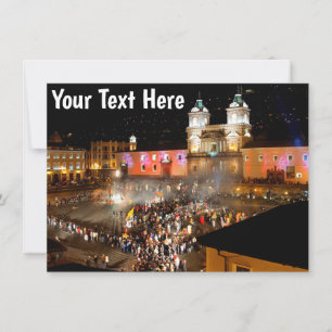 Customizable Quito, Ecuador Card