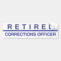 CUSTOMIZABLE Retired Corrections Officer Sticker