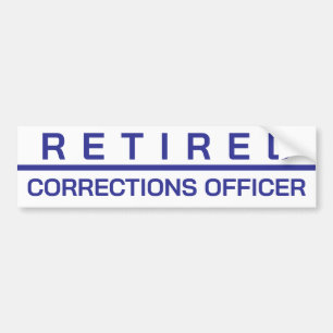 CUSTOMIZABLE Retired Corrections Officer Sticker