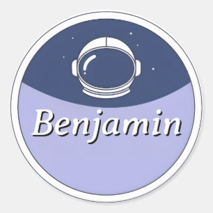 Customizable Round Kids Name Sticker