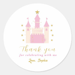 Customizable Round Sticker - Princes Castle