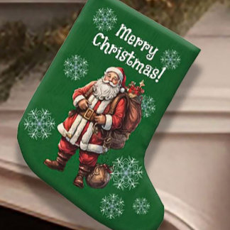 Customizable Santa Claus Christmas Stocking