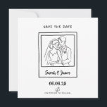 Customizable Save the Date  Bride groom Invitation<br><div class="desc">Announce your special day with a beautiful customizable save the date design made to share your wedding date in a stylish and memorable way. Perfect for couples looking for a personalized wedding announcement, this design offers a clean and timeless look that can be tailored to match your celebration. A lovely...</div>