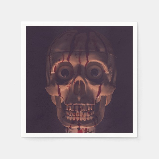 Customizable Scary Halloween  Napkin (Front)