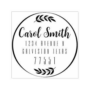 Customizable Self Inking 1.5"x1.5" Stamp Template