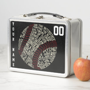 Customizable Softball Baseball Lunch Box