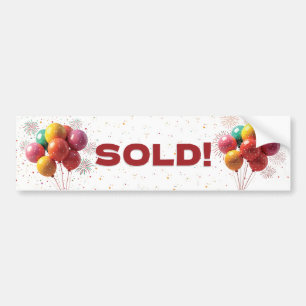 CUSTOMIZABLE SOLD! Realtor Outdoor Sticker