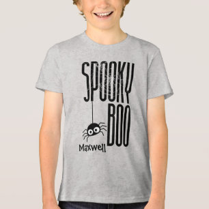 Customizable Spooky Boo Kids Halloween Shirt