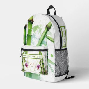 customizable, sport bag, club, work, school, white printed backpack