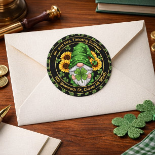 Customizable St. Patrick’s Day Gnome Envelope Seal