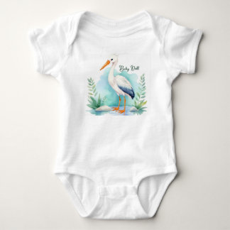 Customizable Stork Nursery set Baby doll Bodysuit