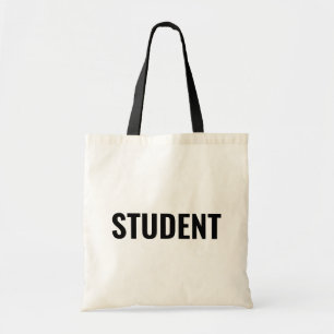 Customizable STUDENT Text Statement Tote Bag