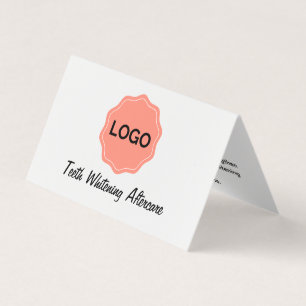 Customizable Teeth Whitening Aftercare Business Card