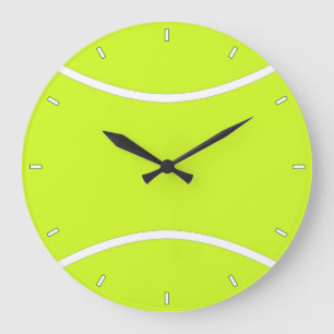 Customizable Tennis Ball Sports Player or Coach Large Clock