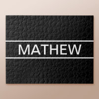 Customizable Text | Bold Modern Black & White
