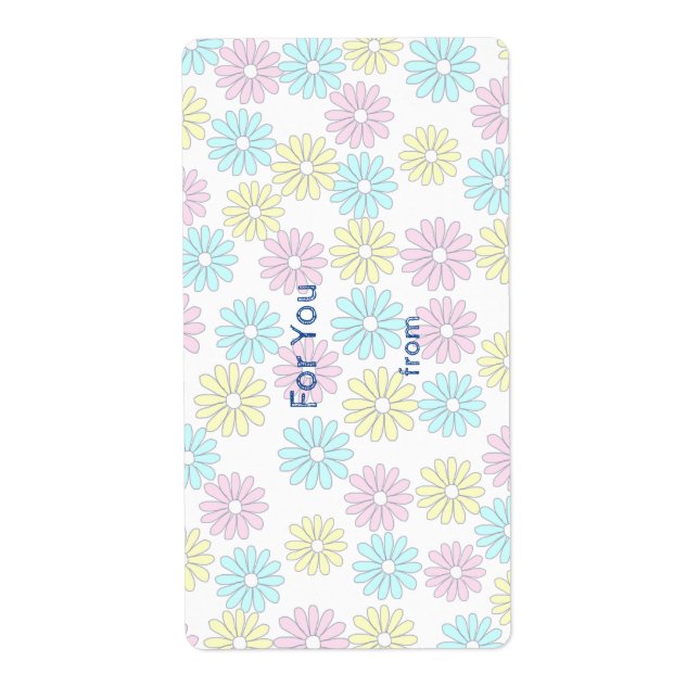 Customizable Text Flower Pastel (Front)