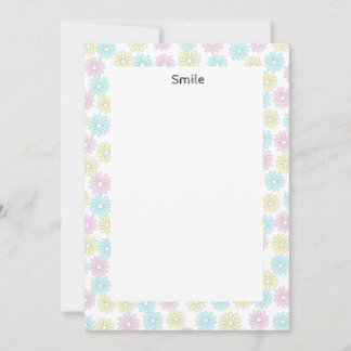 Customizable Text Flowers Pastel Invitation