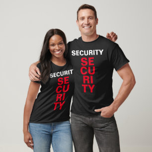 Customizable Text Security Mens Womens Unisex  T-Shirt