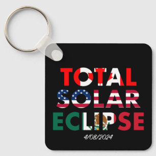 Customizable Total Solar Eclipse Key Ring