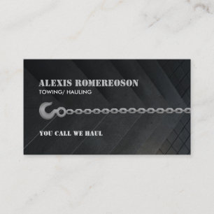Customizable Tow Truck Business Cards