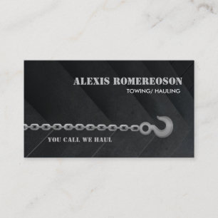 Customizable Towing Slogans Business Card
