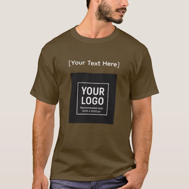 Customizable Trader Logo & Text T-Shirt (Front)
