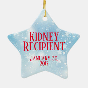 Customizable Transplant Recipient Ceramic Tree Decoration
