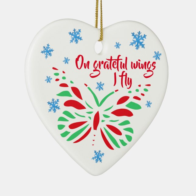 Customizable Transplant Recipient Ceramic Tree Decoration (Right)