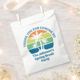 Customizable Tropical Island Palm Trees Party Favour Bags