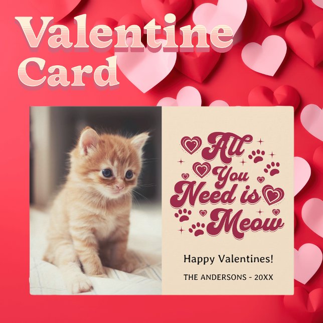 Customizable Valentine Photo Card Holiday Card (Creator Uploaded)