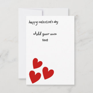Customizable Valentines card