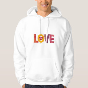 Customizable Valentine's Day Artistic Love Men's a Hoodie
