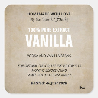 Customizable Vanilla Extract Label ZVE_07c