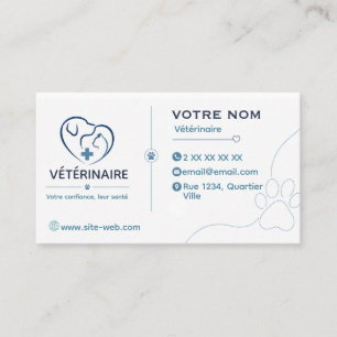 Customizable Veterinary Business Card