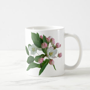 Customizable Victoria name monogram pink floral C Coffee Mug