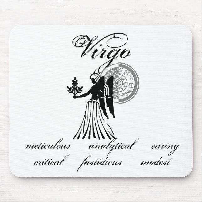 Customizable Virgo Angel traits Greek-style Mouse Pad (Front)