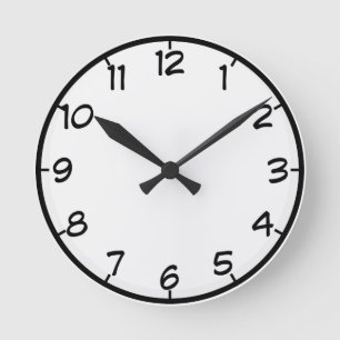 Customizable Wall Clock with Numbers