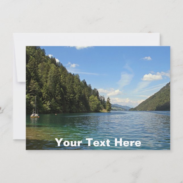 Customizable Weissensee, Austria card (Front)