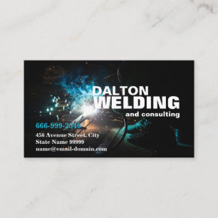 Customizable Welding Consultant Business Cards