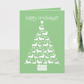 Customizable Welsh Corgi Holiday Card