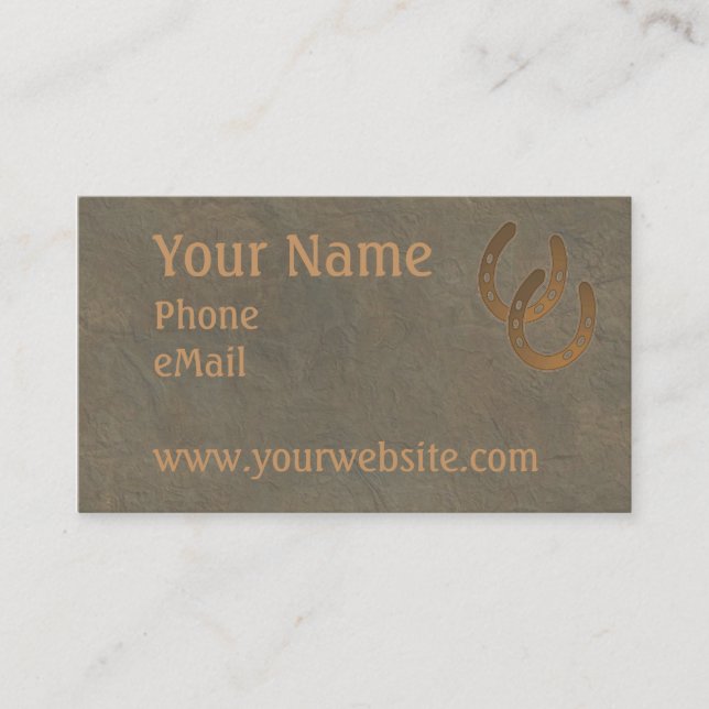 CUSTOMIZABLE Western Business CARDS (Front)