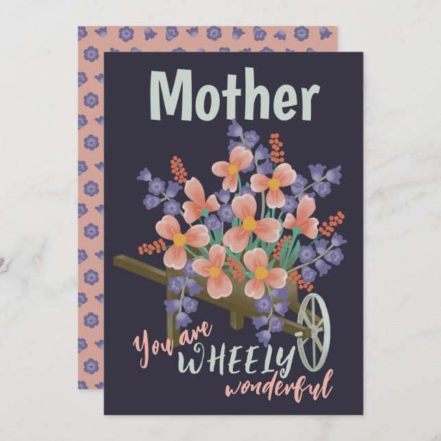 Customizable "WHEELY wonderful" - Greeting Card (Front/Back)