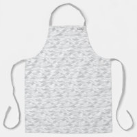 Customizable White Camouflage Apron Name